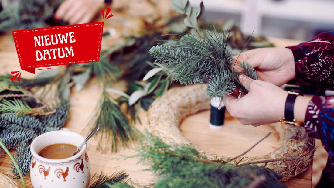 Nieuwe data: workshop kerstkrans maken