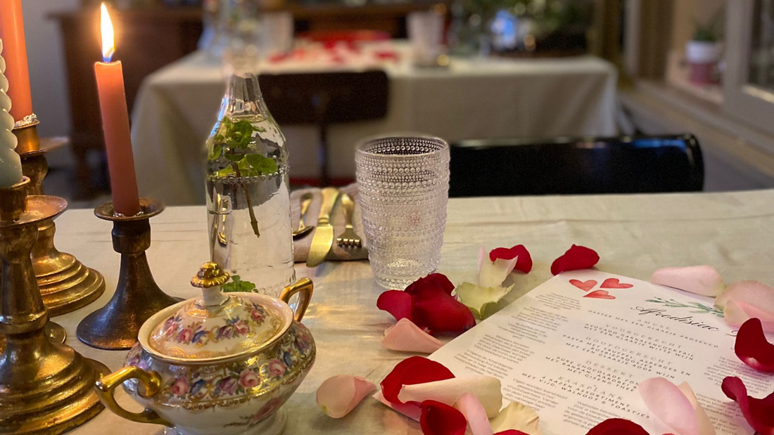 Vier Valentijn tussen de planten