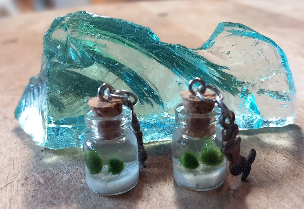 2 marimobolletjes in hele kleine glazen flesjes