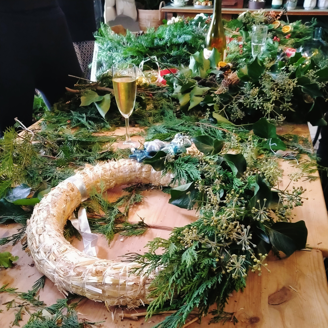 workshop kerstkrans maken