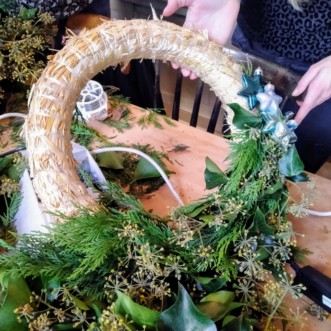 workshop kerstkrans maken