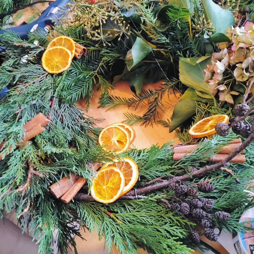 workshop kerstkrans maken